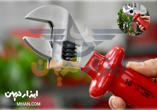 آچار فرانسه عایق برق یکی از انواع آچار فرانسه ها 
